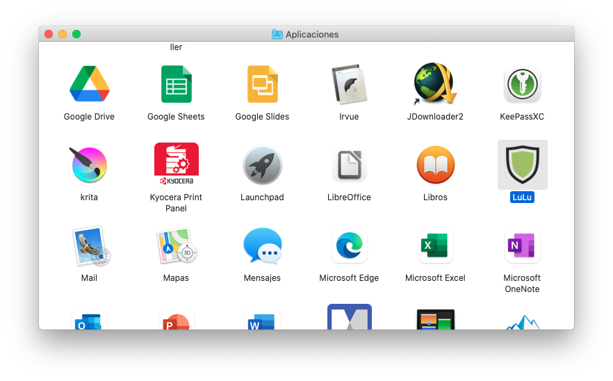 Iniciando LuLu en MacOS
